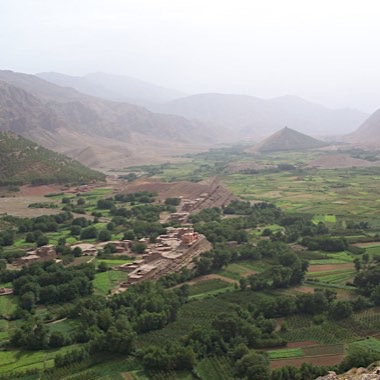 Looking down into the valley
