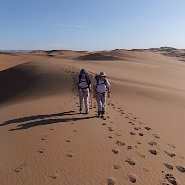 Footprints in the sand
