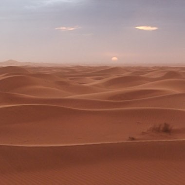 Sunset in the Sahara